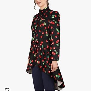 Chic Star, Cherry Y2K 90s Lace Up Back Long Victorian Coat